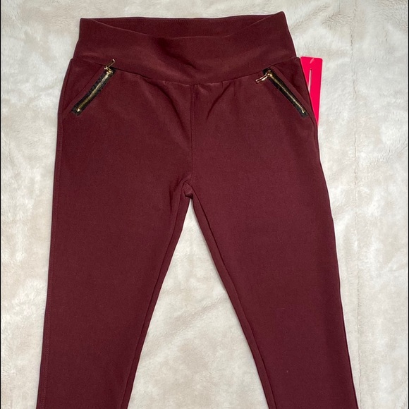 Nadene West - Burgundy Stretchy Pants - Picture 4 of 6